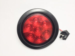 Farol Trasero Led Rojo 4 pulgadas 7 Led 12 Volt  24 Volt Embutir