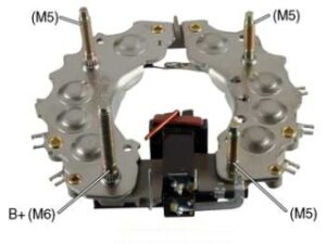 Rectificador Denso Inr710 8 Diodos 30 Amp 65A Isuzu Toyota Con Porta Carbón