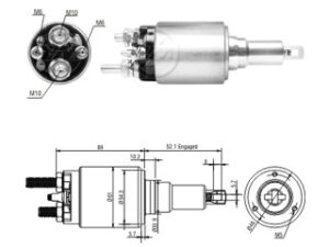Solenoide Bosch 24 Volt Zm3639 2339402220 Mp Scania Serie 5