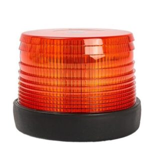 Baliza Ambar Led 12 Volt 80 Volt Base De Goma 3 Funciones Anclaje 2 Pernos